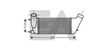 EACLIMA 36A55025 Интеркулер  для FIAT ULYSSE (Фиат Улссе)