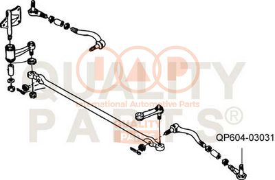 Наконечник поперечной рулевой тяги IAP QUALITY PARTS 604-03031 для BERTONE FREECLIMBER