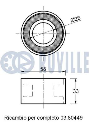 ROLA INTINZATOR CUREA DISTRIBUTIE RUVILLE 541129 1