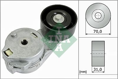 Napínák, žebrovaný klínový řemen Schaeffler INA 534 0548 10