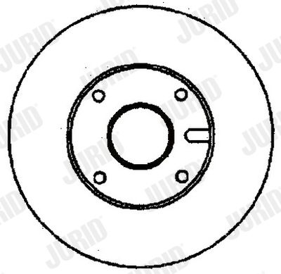 Тормозной диск JURID 561370J для DAIHATSU CHARADE