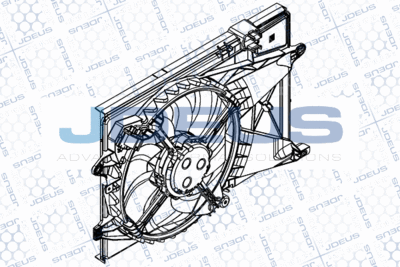 Вентилятор, охлаждение двигателя JDEUS EV893600 для CHEVROLET AVEO