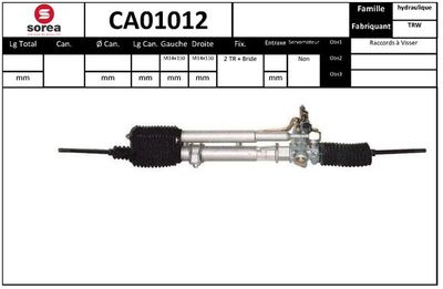 LENKGETRIEBE SNRA CA01012