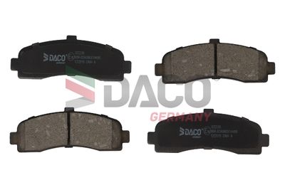 Комплект тормозных колодок, дисковый тормоз DACO Germany 322239 для NISSAN MICRA