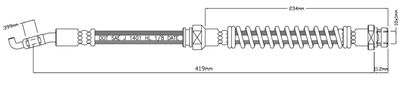 Тормозной шланг MOTAQUIP VBJ296 для MITSUBISHI COLT