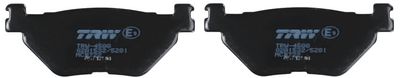 Brake pads Achter/Voor, beoogd gebruik: offroad/route/scooters, materiaal: organisch, 38,2x99,6x12mm past: YAMAHA TMAX 530 201501-