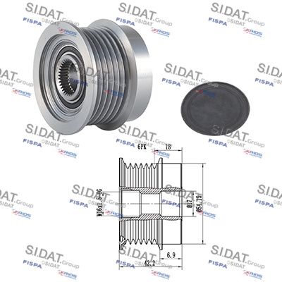 механизъм за свободен ход на генератор SIDAT 455174