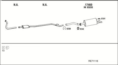 Układ wydechowy WALKER RE71118