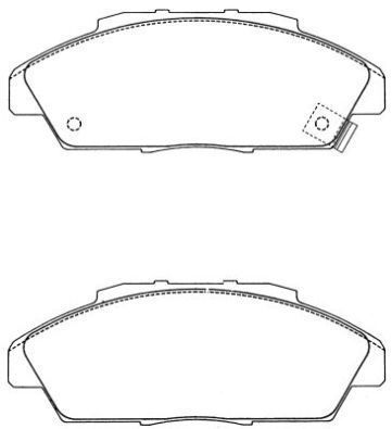 AISIN ASN-201 Тормозные колодки и сигнализаторы для HONDA ACCORD IV (CB) 2.2 i 16V Automatik (CB7)