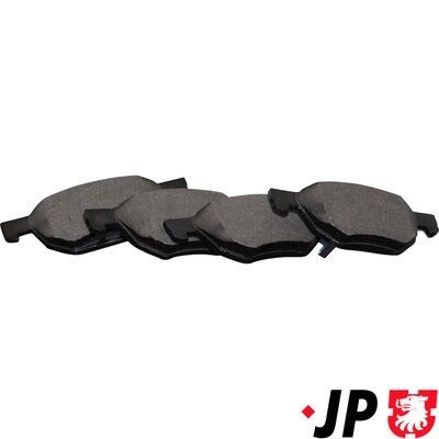 комплект спирачно феродо, дискови спирачки JP GROUP