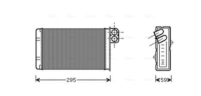 AVA QUALITY COOLING Kachelradiateur, interieurverwarming (PEA6240)