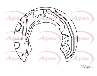 Splash Panel, brake disc APEC ASG1018