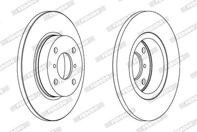 BREMSSCHEIBE FERODO DDF1148C 1