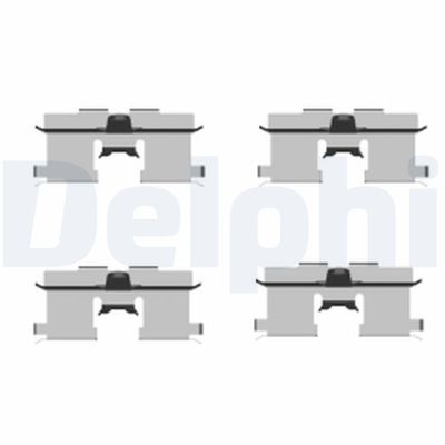 SET ACCESORII PLACUTE FRANA DELPHI LX0407