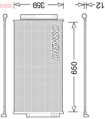 DENSO DCN09047 Радиатор кондиционера  для FIAT 500X (Фиат 500x)