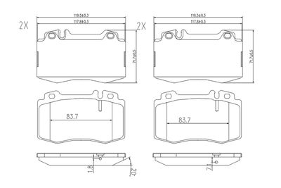 SET PLACUTE FRANA FRANA DISC BOGAP C8210118 3