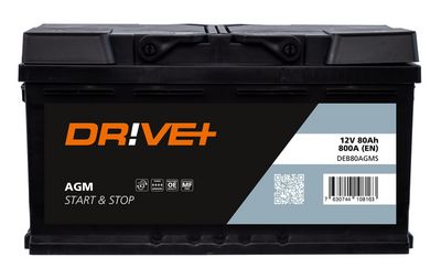 стартов акумулатор DR!VE+ DEB80AGMS