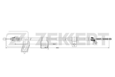 Тросик, cтояночный тормоз ZEKKERT BZ-1073 для NISSAN QASHQAI