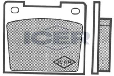 Комплект тормозных колодок, дисковый тормоз ICER 180084 для TRIUMPH HERALD