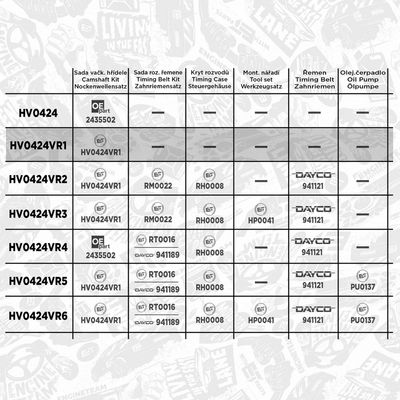 SET AX CU CAME ET ENGINETEAM HV0424VR1 1