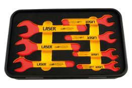 Kit de clés à fourche et polygonale à cliquet LASER TOOLS