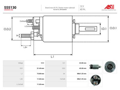 Magnetbryter, starter AS-PL SS5130
