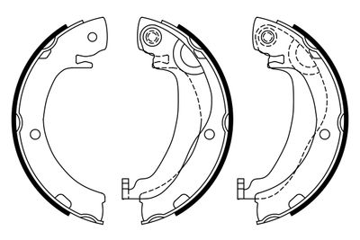 Brake Shoe Set, parking brake 0 986 487 937