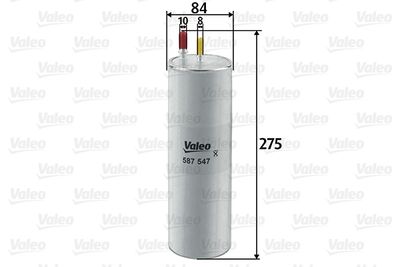 Топливный фильтр VALEO 587547 для VW MULTIVAN