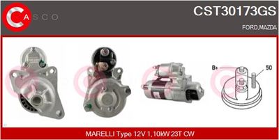 CASCO CST30173GS Стартер  для MAZDA 121 III (JASM, JBSM) 1.3