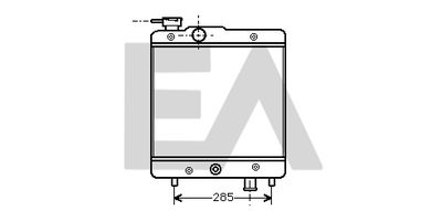 Радиатор, охлаждение двигателя EACLIMA 31R25072 для SEAT MARBELLA