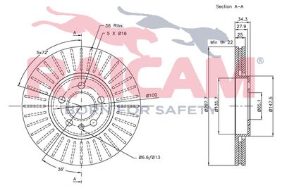 DISC FRANA RAICAM RD00887 2