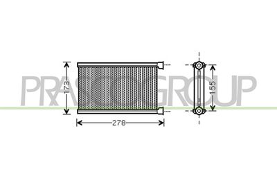 SCHIMBATOR CALDURA INCALZIRE HABITACLU PRASCO BM121H002