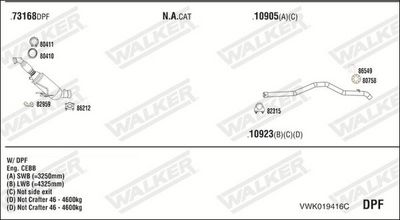 SISTEM DE ESAPAMENT WALKER VWK019416C