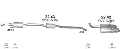 SISTEM DE ESAPAMENT POLMO POLMO00049