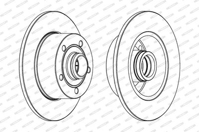 DISC FRANA FERODO DDF830C1 1