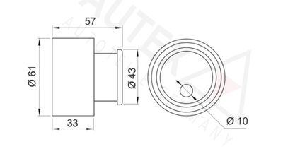 ROLA INTINZATOR CUREA DISTRIBUTIE AUTEX 641932 1
