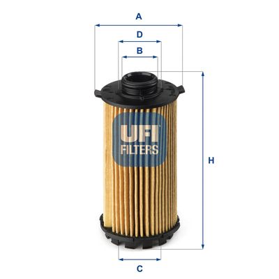 Масляный фильтр UFI 25.149.00 для PORSCHE 718
