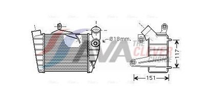 INTERCOOLER COMPRESOR AVA Clever Choice SA4019