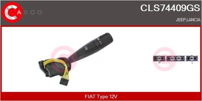 Выключатель на рулевой колонке CASCO CLS74409GS для LANCIA FLAVIA