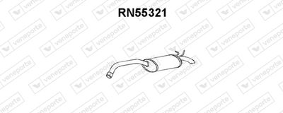 Глушитель выхлопных газов конечный VENEPORTE RN55321 для RENAULT SAFRANE