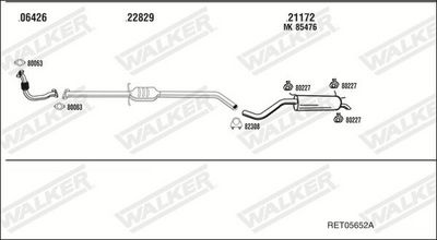 ABGASANLAGE WALKER RET05652A