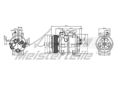 компресор, климатизация A.Z. Meisterteile AZMT-45-041-1090
