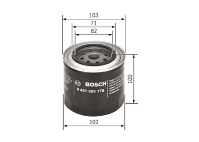 BOSCH Ölfilter