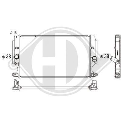 RADIATOR RACIRE MOTOR DIEDERICHS DCM3289