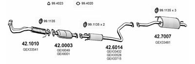 Układ wydechowy ASSO ART2170