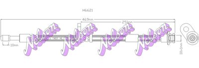 Тормозной шланг KAWE H6621 для NISSAN PIXO