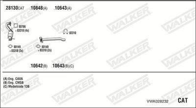SISTEM DE ESAPAMENT WALKER VWK028232