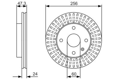 BOSCH 0 986 479 976 Тормозной диск 