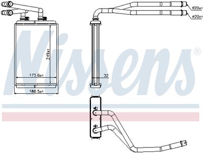 SCHIMBATOR CALDURA INCALZIRE HABITACLU NISSENS 73990 5