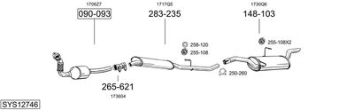 Układ wydechowy BOSAL SYS12746
